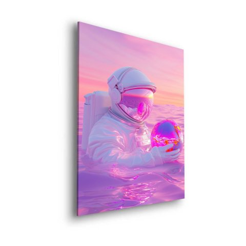 Kosmische Reflexion Dibond Leinwandbild