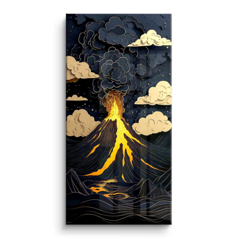 Eruption Elegance PVC Gloss Art