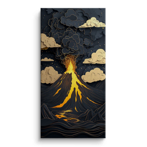 Elegancia de la Erupción Lienzo