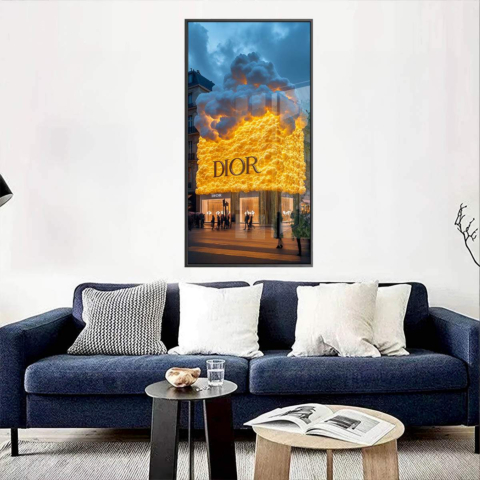 Kosmische Mode Feuer Acrylglas