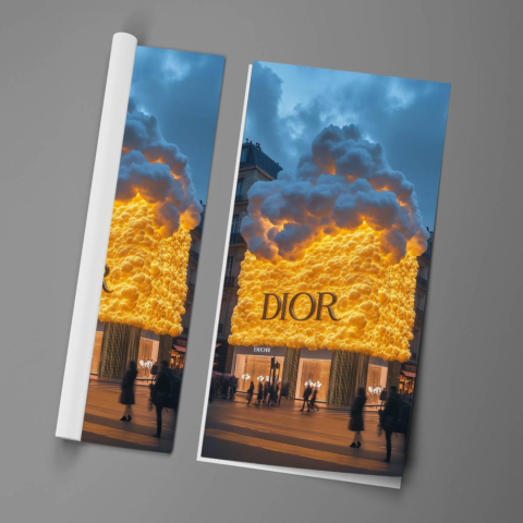 Kosmische Mode Feuer Poster