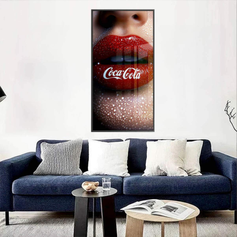 Coca-Cola Lippen Acrylglas