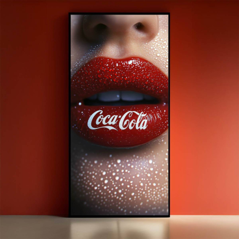 Coca-Cola Lippen Leinwandbild