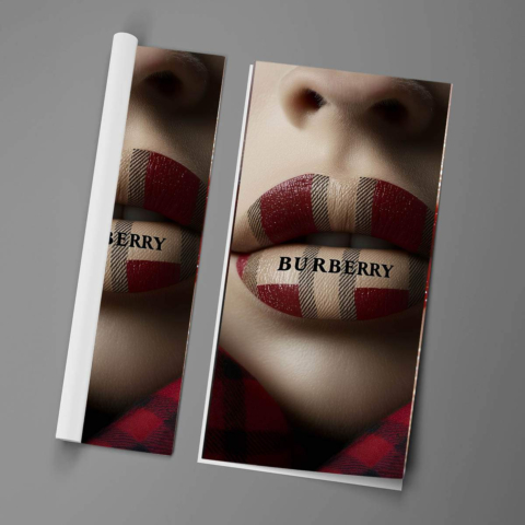 Lèvres Burberry Poster