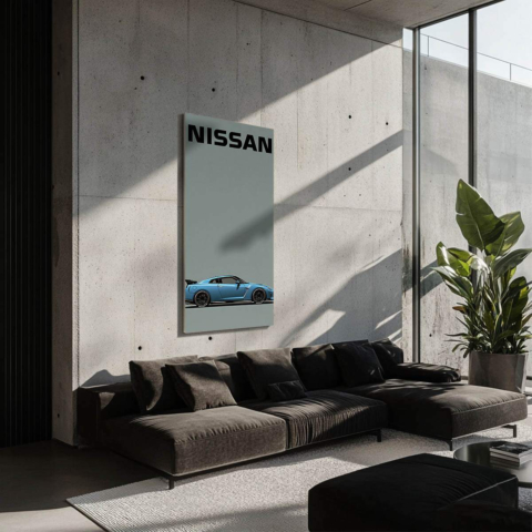 Nissan GT-R Obraz na Płótnie Dibond PCV Matowy