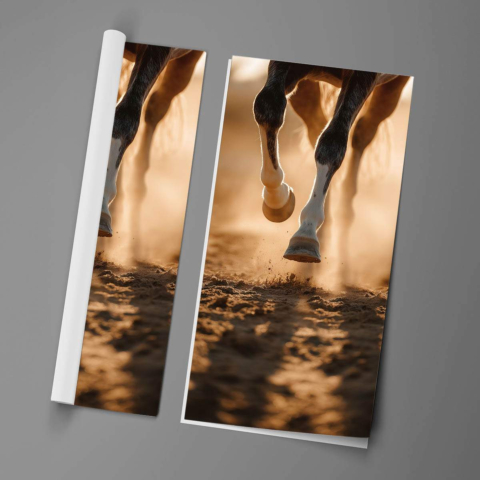 Galoppierende Pferde Hufe Poster