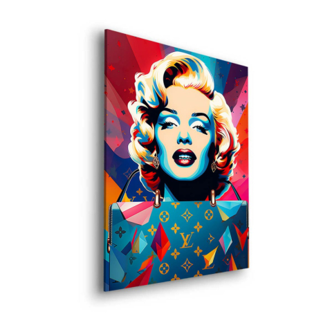 Pop Art Marilyn Dibond Matowy Obraz na Płótnie