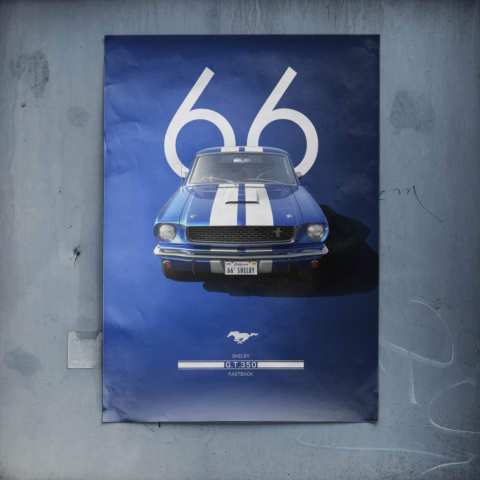 Shelby Mustang 66 Poster Art Poster