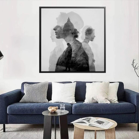 Double Exposure Verre Acrylique