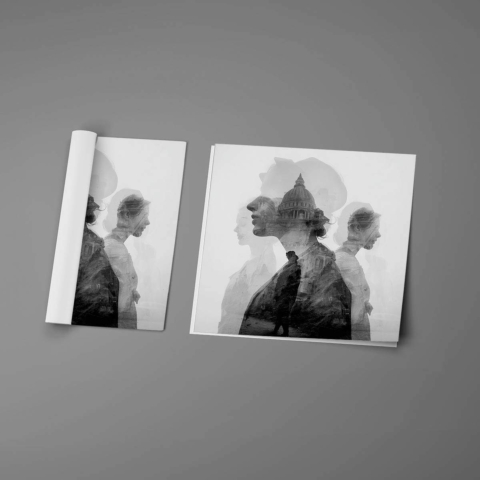 Double Exposure Poster Poster