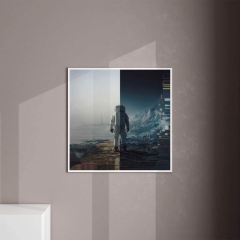 Weltraumtaucher Leinwandbild