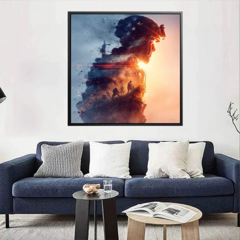 Schlachtfeld Acrylglasbild