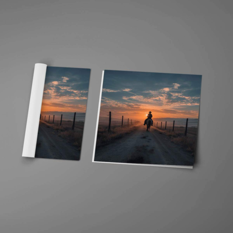 Sonnenuntergangsfahrt Poster