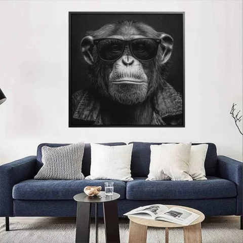 Affe mit Sonnenbrille Acrylglasbild
