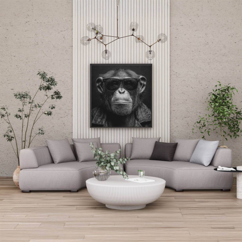 Singe avec des lunettes Toile