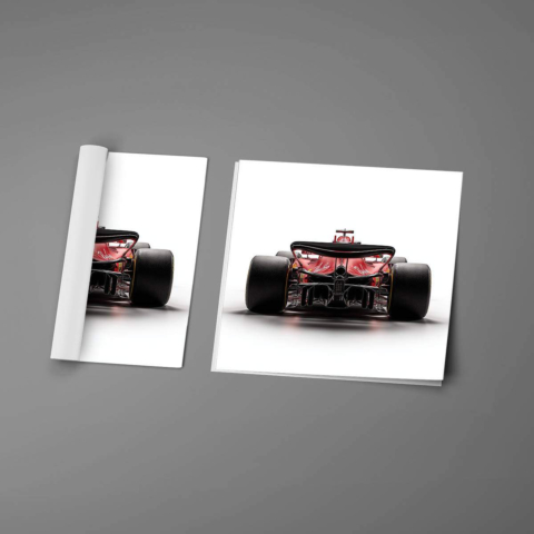 Plakat z samochodem Ferrari F1