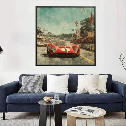 Ferrari 330 P4 Szkło Akrylowe Obraz na Płótnie