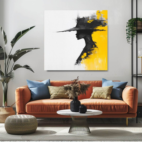 Silhouette Leinwandbild