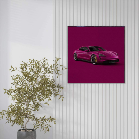 Art mural Porsche Taycan Toile