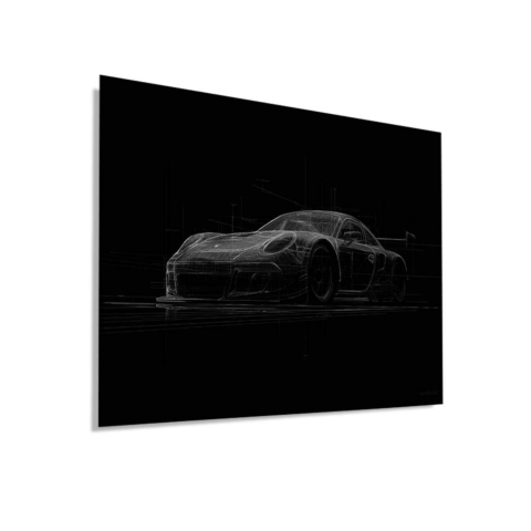 Porsche 911 Obraz na Płótnie Dibond PCV Matowy