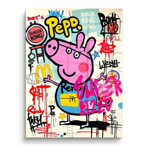 Peppa Pig Graffiti PVC Gloss Art