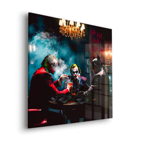 Joker und Batman Gaming Acrylglaskunst