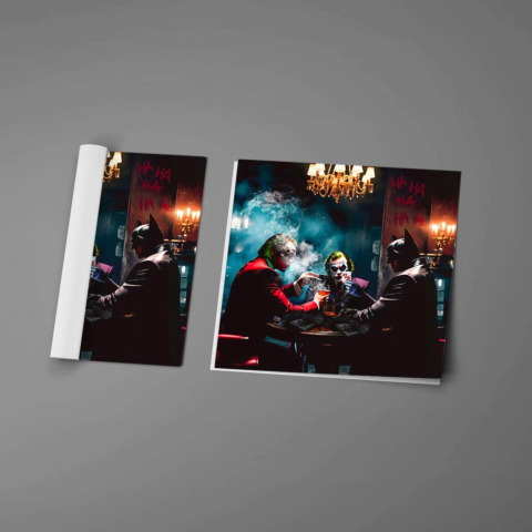 Póster de Joker y Batman Arte de Juego