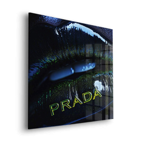 Neon Lippenstift Logo Acrylglas