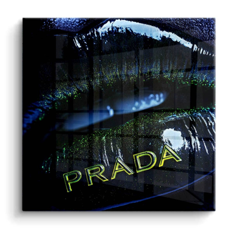Neon Lipstick Logo PVC Gloss Art