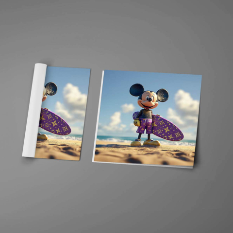 Mickey Surfista Póster