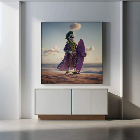 Joker Surfer Leinwandbild