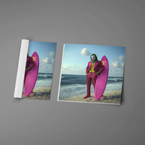 Joker Surfing Style Póster