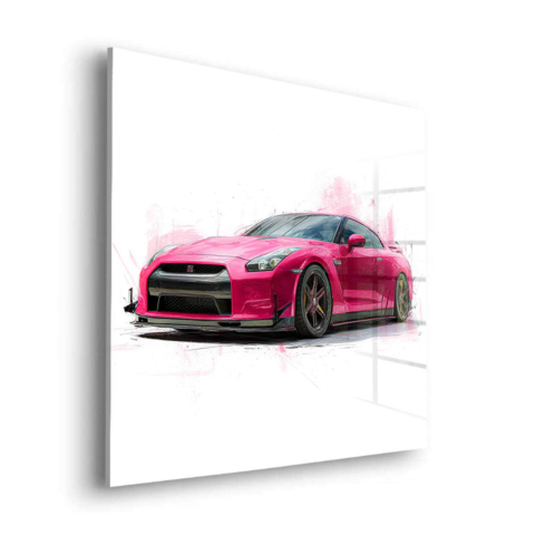 Pink Speedster Acrylic Glass Art
