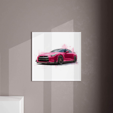 Pink Speedster Leinwandbild