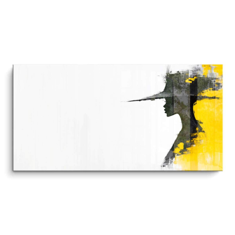 Elegant Shadowed Woman PVC Gloss Art