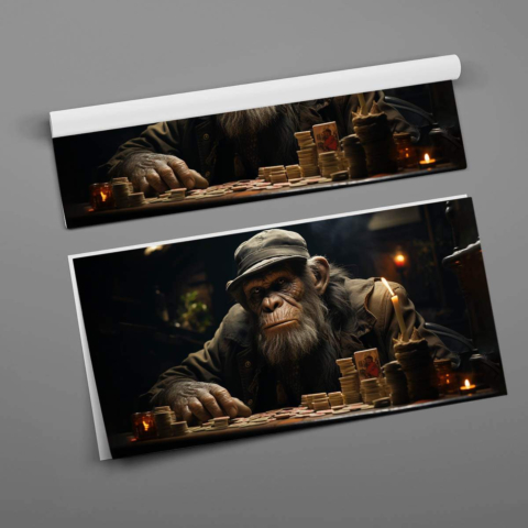 Schimpansen Pokerabend Poster