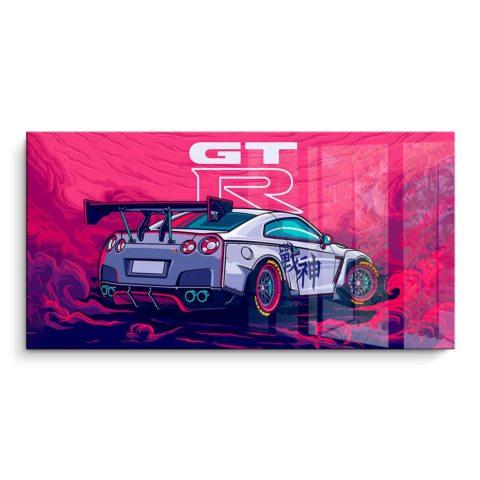 Nissan GT-R PVC Glänzend Kunstwerk