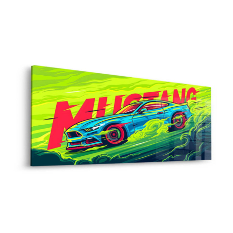 Mustang Racing Acrylic Glass Art