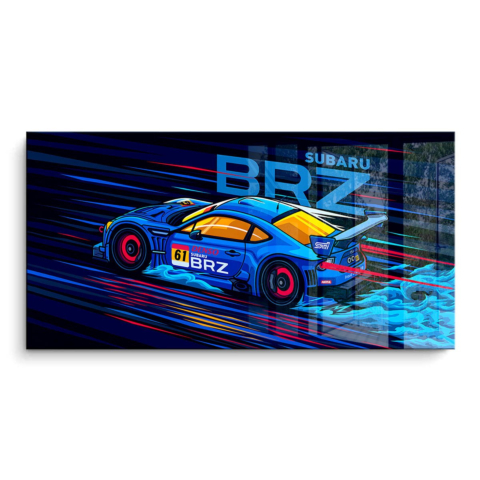 Subaru BRZ Rennwagen PVC Glänzend