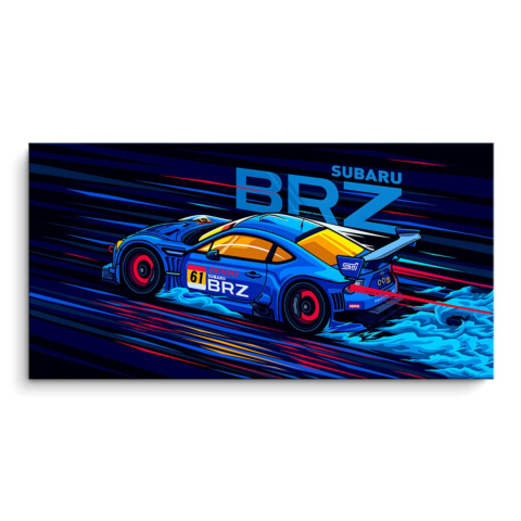 Subaru BRZ Rennwagen PVC Matt Kunstwerk