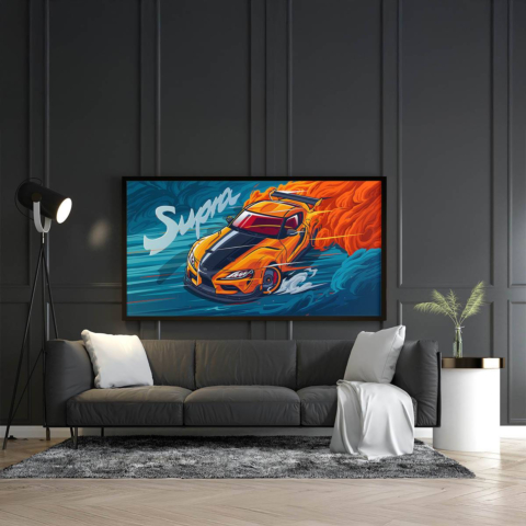 Flamme en Mouvement Toile