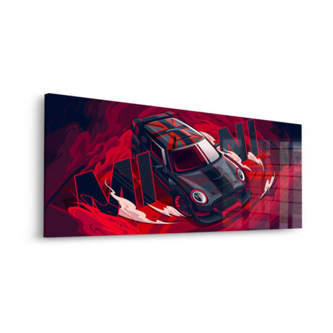 Red Ruin Acrylic Glass Art
