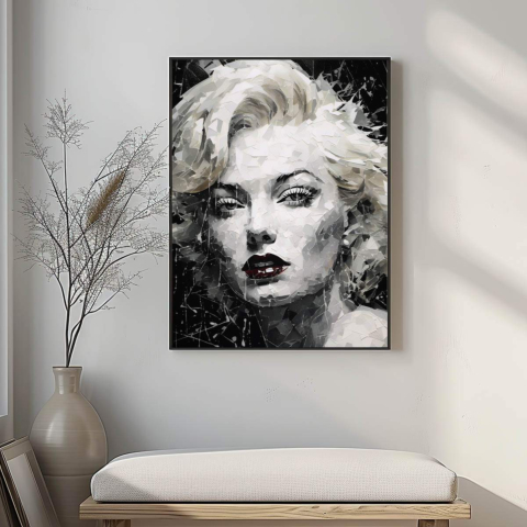 Marilyn Monroe Collage Leinwandbild