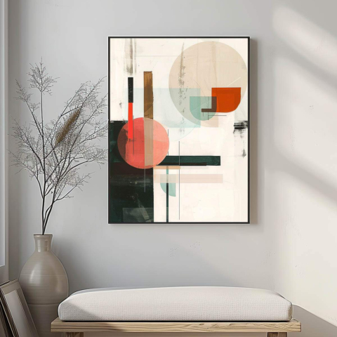 Geometrische Abstrakte Leinwandbild