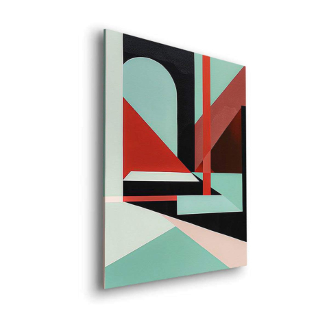 Abstraction Géométrique Dibond PVC Mat