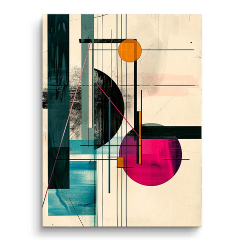 Abstrakcyjna Geometria Plakat PCV Matowy