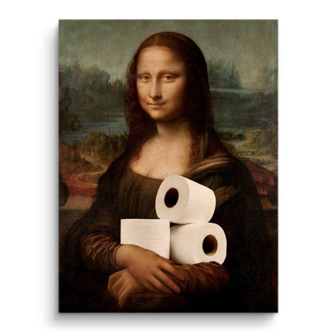Toilettenpapier Kunst PVC Matt Kunst