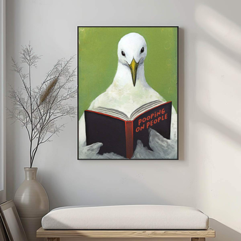 Lecteur d'oiseaux Toile