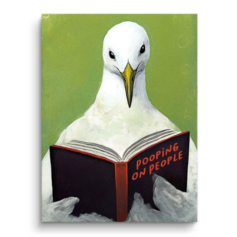Vogel Leser PVC Matt Kunst