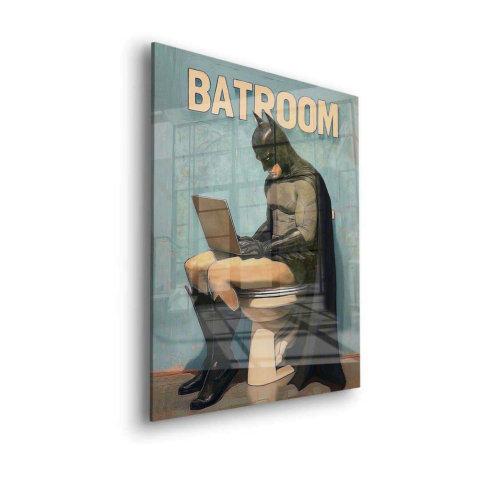 Baño Batman Vidrio Acrílico